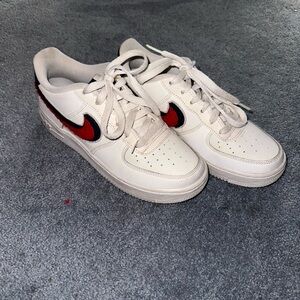 Nike Air Force 1 Low 3D Chenille Swoosh White Red Blue